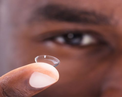 krystal optique lentille de contact